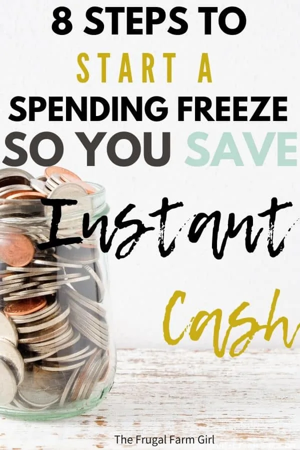 spending freeze to save money