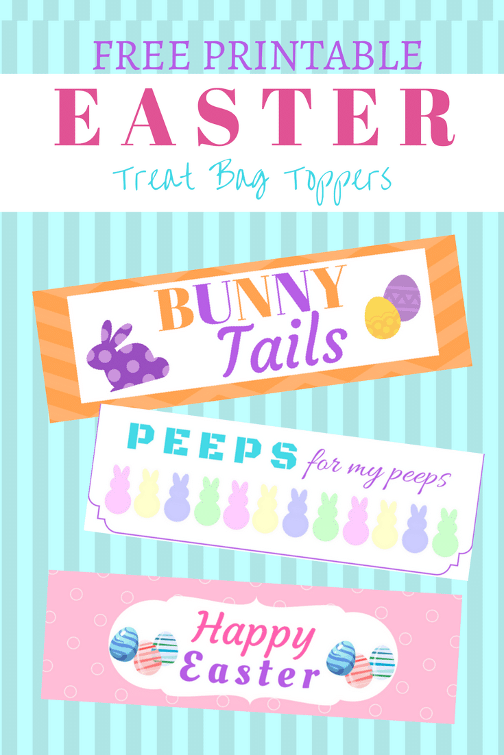 Easter Treat Bag Toppers Printables