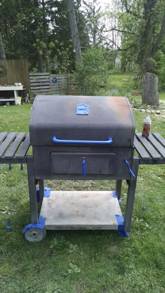 How to DIY Spray Paint an Old Grill for $10