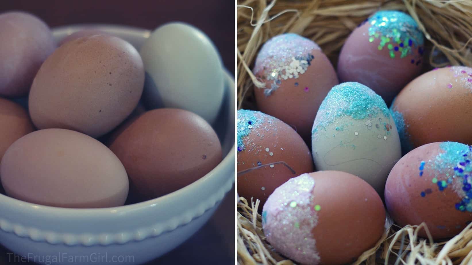 how to decorate and color brown eggs for easter