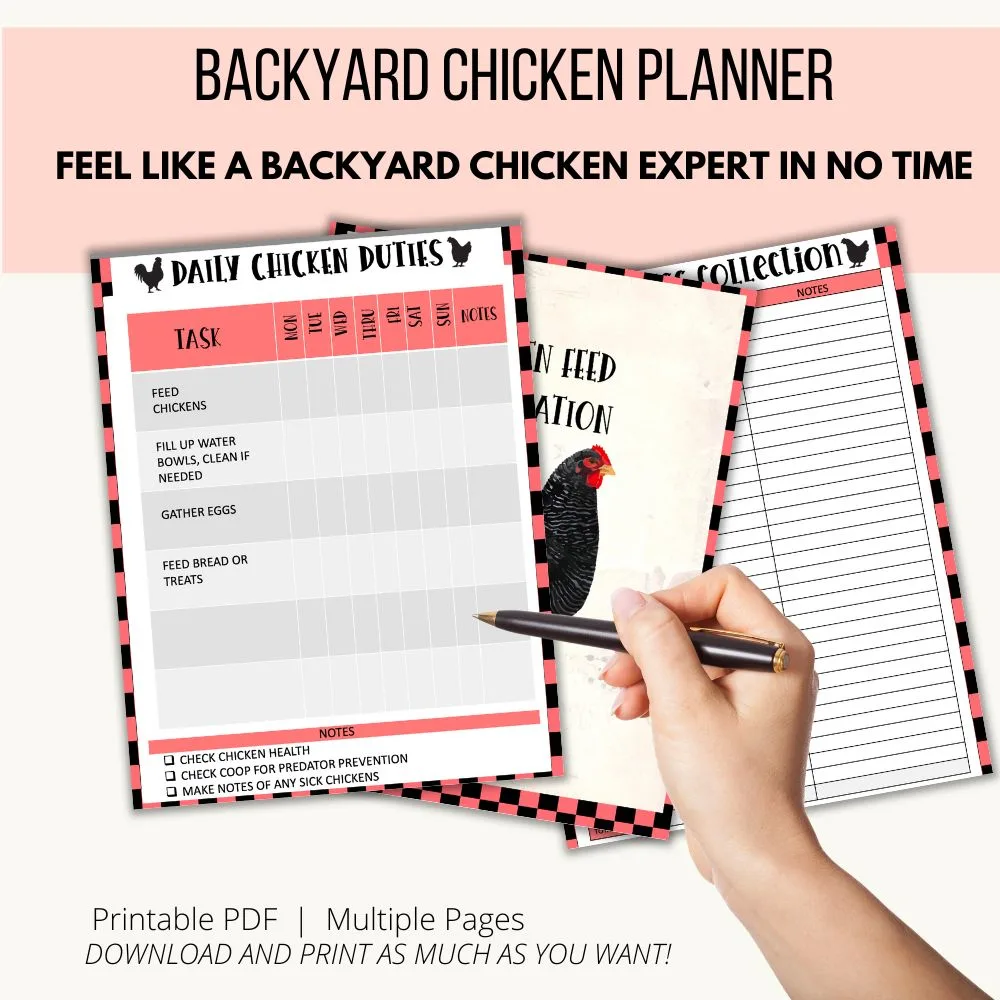 the chicken planner mockup two