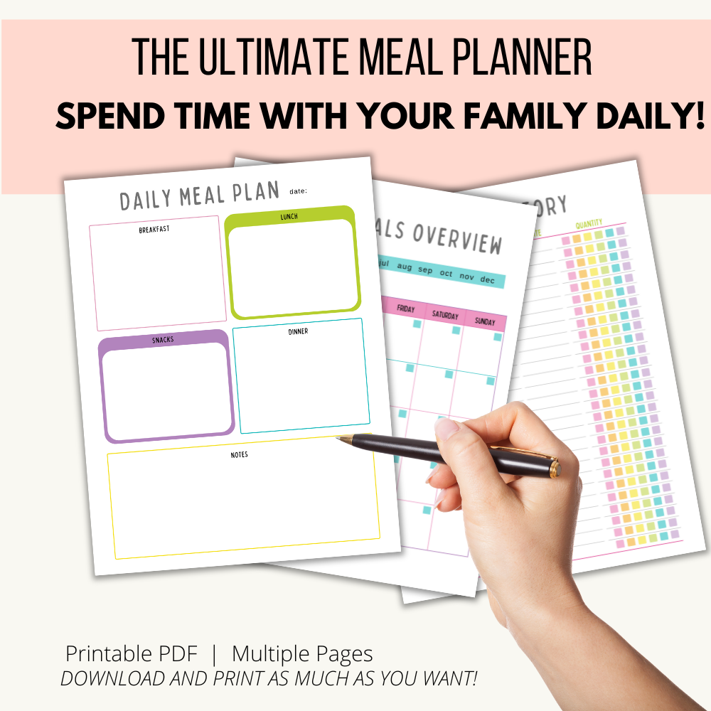 the ultimate meal planning printable pack