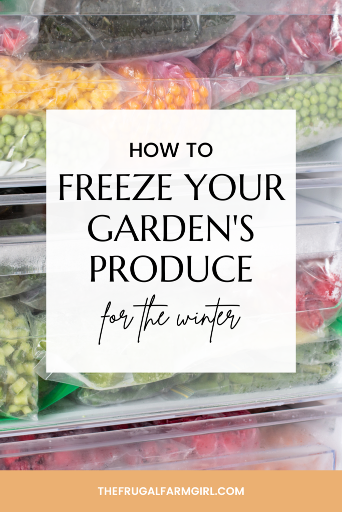 how to freeze your gardens produce this winter