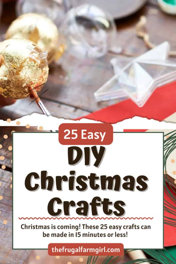 25 Easy Crafts for Christmas in 15 Minutes or Less 2 christmas crafts last miute ideas