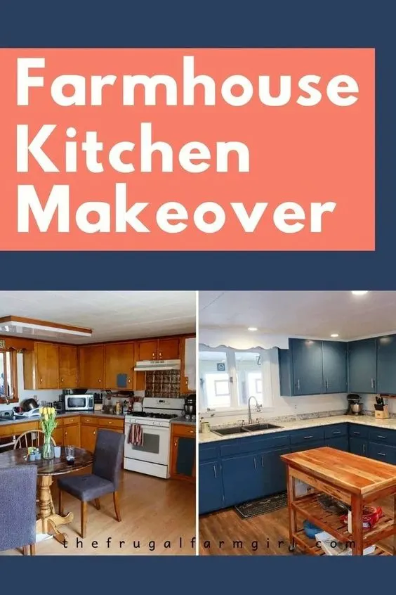 Our DIY Farmhouse Kitchen Makeover Before & After