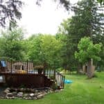 7 above ground pool at our old house