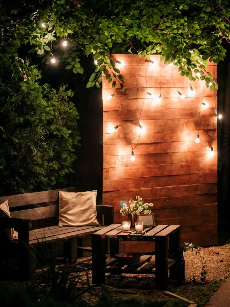 backyard lighting on a budget