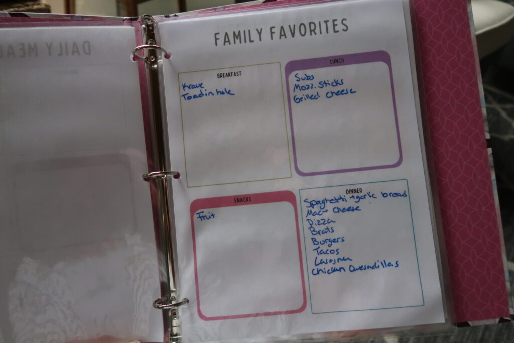 How to Create a Frugal Meal Plan Binder