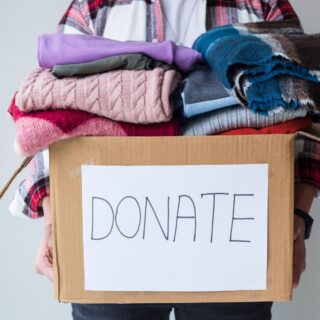 donate or keep your old clothes