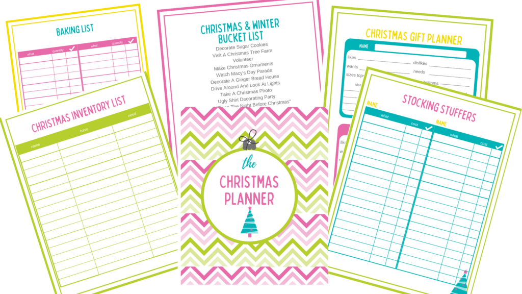 the simple gift and meal christmas planner 