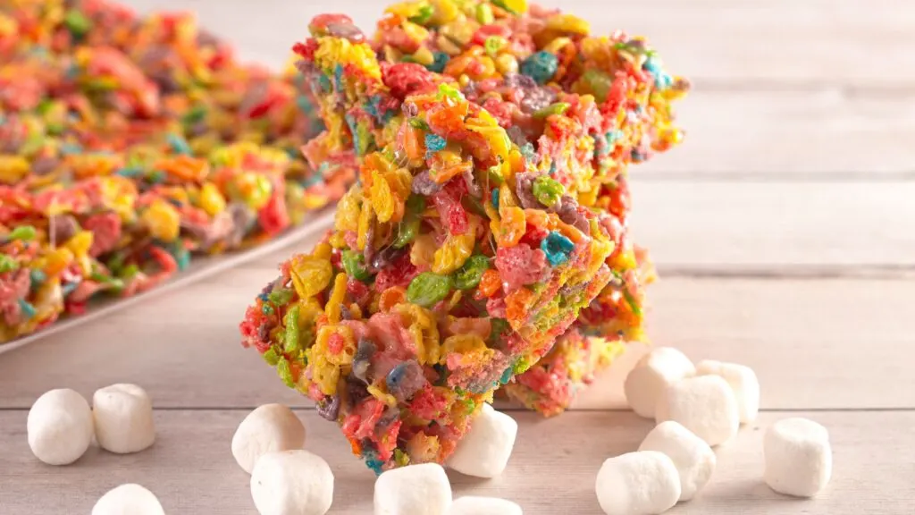 no bake cereal bar recipes- fruit pebbles