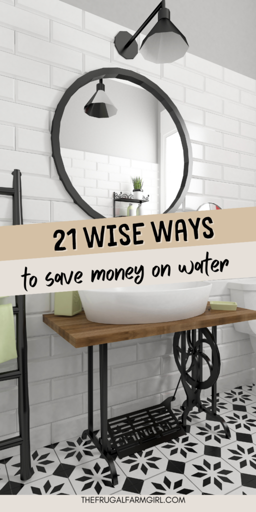 ways to save on water 