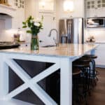 farmhouse stlye kitchen updates with a big statement center island