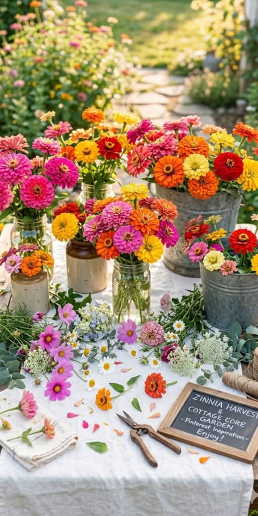 How to Set Up a Stunning DIY Flower Bar on a Budget 7 Colorful flower arrangements at a DIY flower bar setup for budget-friendly events.