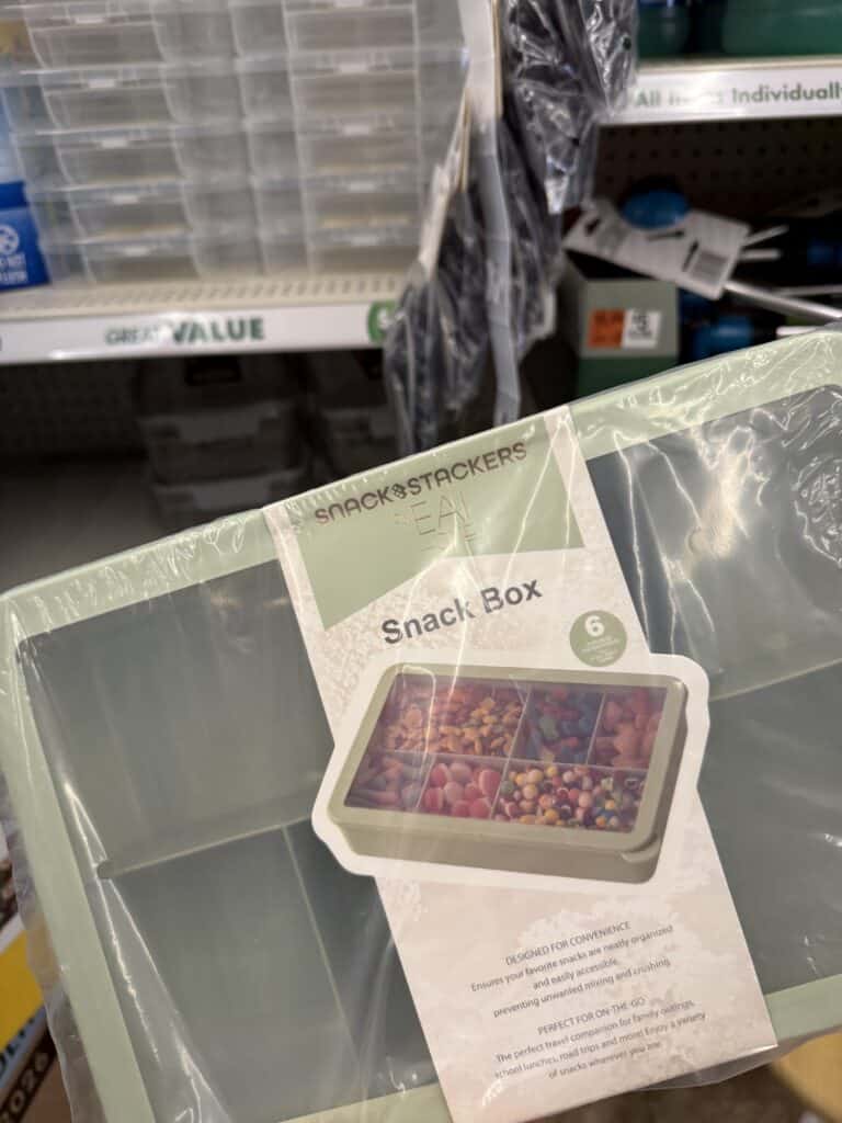 The Best Dollar Tree Finds for Home Decor, Organization & DIY (Under $5!) 4 Reusable snack box with six compartments for organized storage.