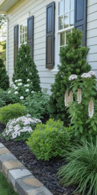 Deer-resistant landscaping ideas featuring lush shrubs and flowers for a beautiful, budget-friendly.