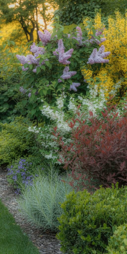 Deer Resistant Landscaping Shrubs: What Actually Works (And How to Use Them) 9 Beautiful lavender and colorful garden flowers in sunlight.