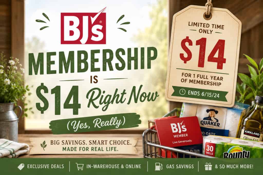 BJ's Membership Is $14 Right Now.I Had to Tell You. 1 BJ's Membership Is $14 Right Now.I Had to Tell You.