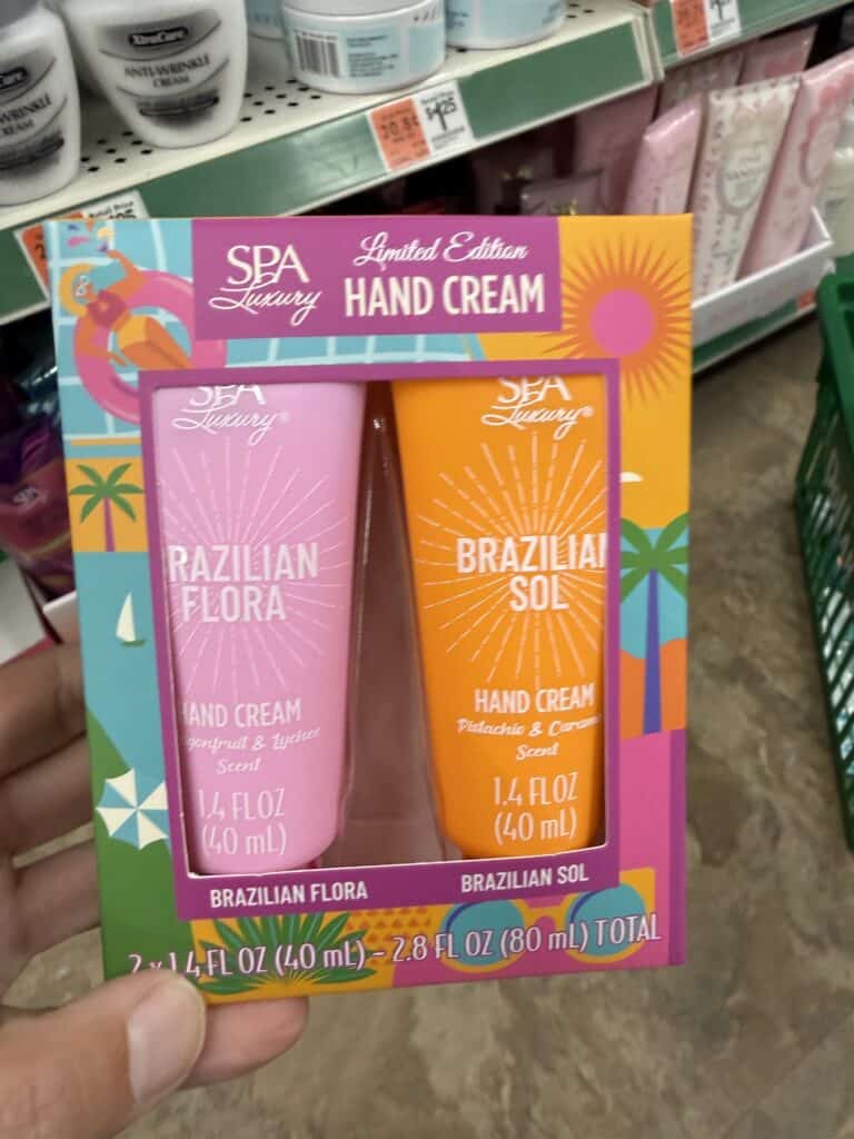 15 Dollar Tree Personal Care Finds I Actually Keep Buying (All Just $1.25!) 7 Brazilian hand creams with tropical packaging for skincare.