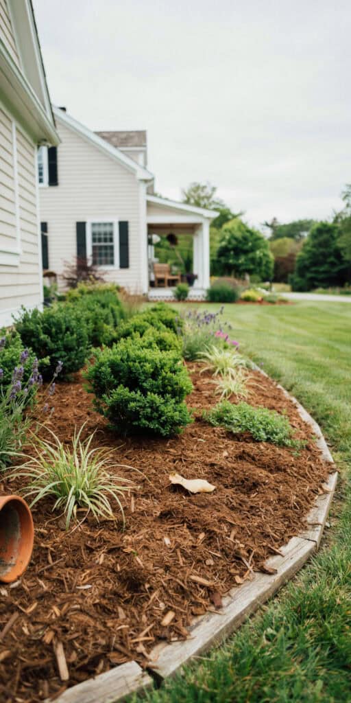Cheap Front Yard Landscaping Ideas That Look Expensive 2 Beautiful front yard with lush plants and a well-maintained garden bed.