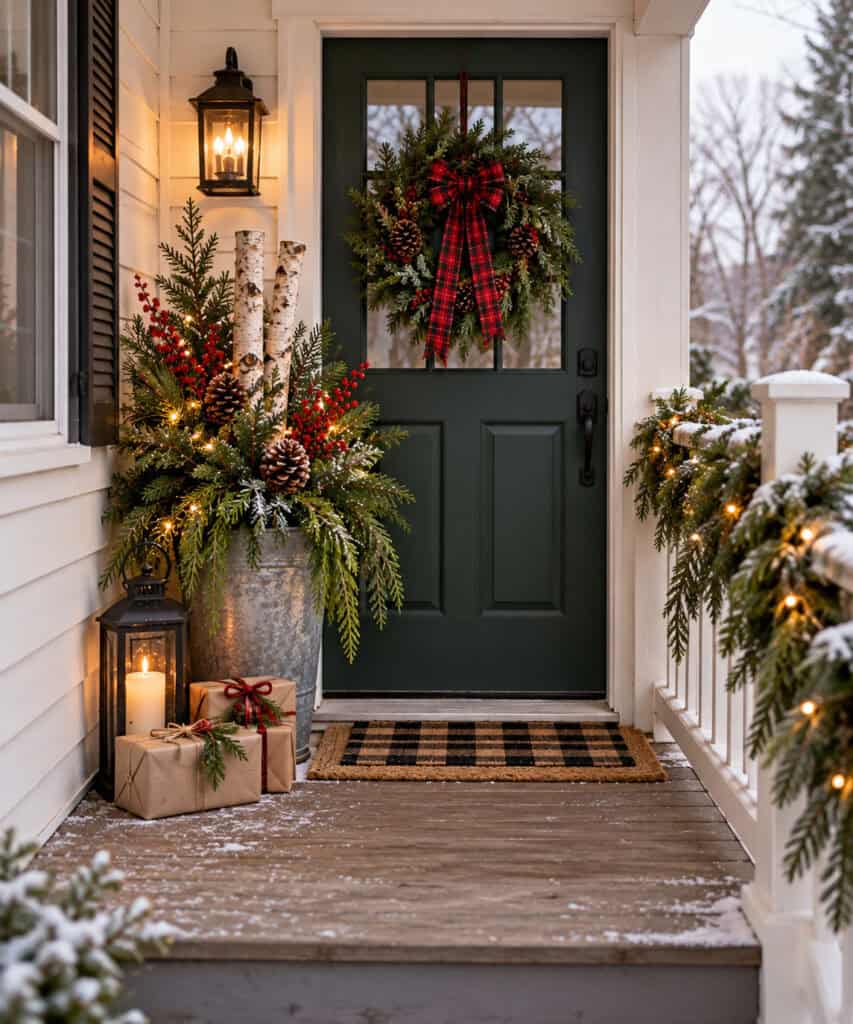 A Farmhouse Christmas Porch Doesn't Need a Big Budget 3 A Farmhouse Christmas Porch Doesn't Need a Big Budget