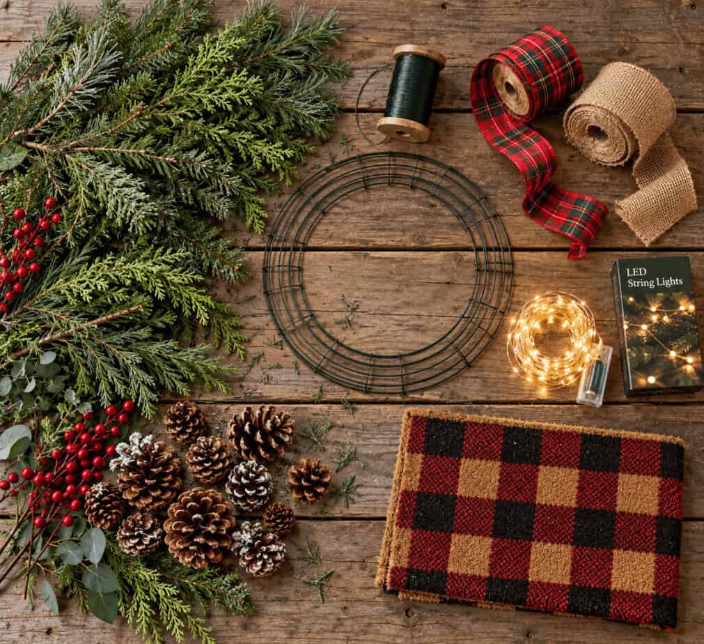 A Farmhouse Christmas Porch Doesn't Need a Big Budget 9 A Farmhouse Christmas Porch Doesn't Need a Big Budget