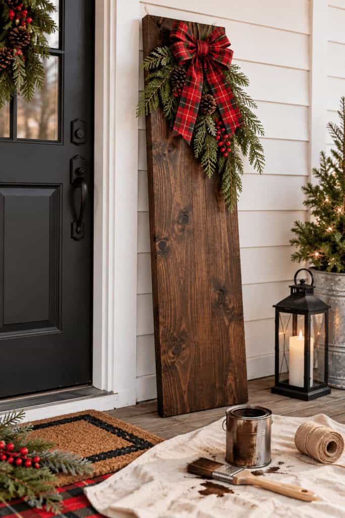 A Farmhouse Christmas Porch Doesn't Need a Big Budget 5 A Farmhouse Christmas Porch Doesn't Need a Big Budget